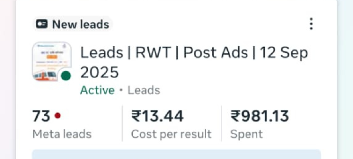 Leads | RWT | Post Ads
